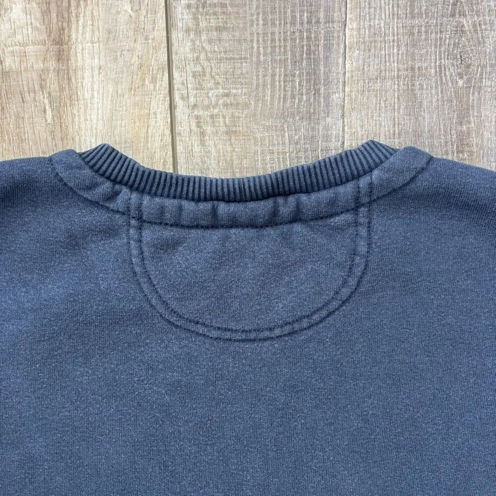 Carhartt Original Fit Navy Crewneck Pullover Sweatshirt Size L Gorpcore Workwear - Picture 6 of 11